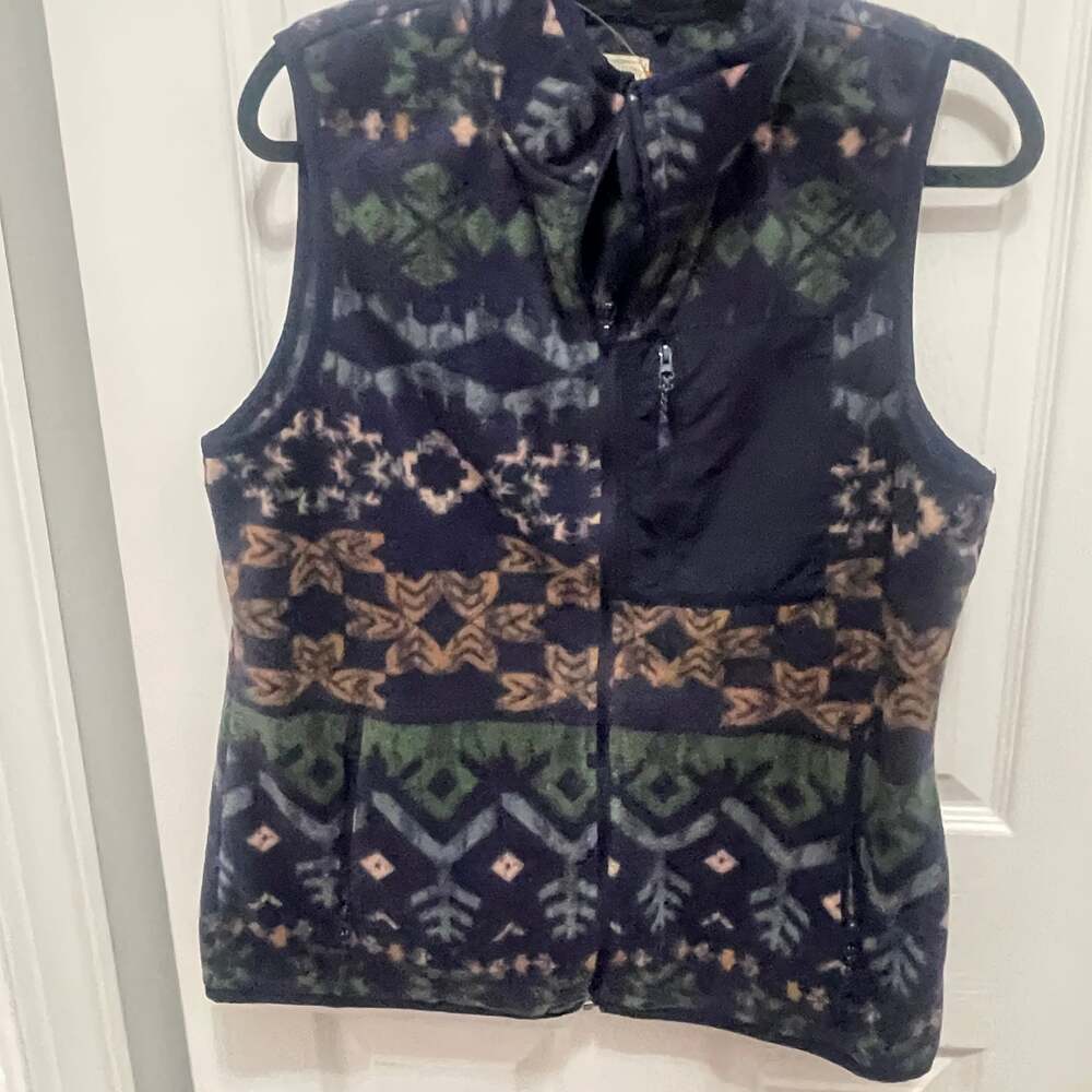 Telluride, clothing company  Vintage Southwestern Aztec Tribal Print Full Zip Fl